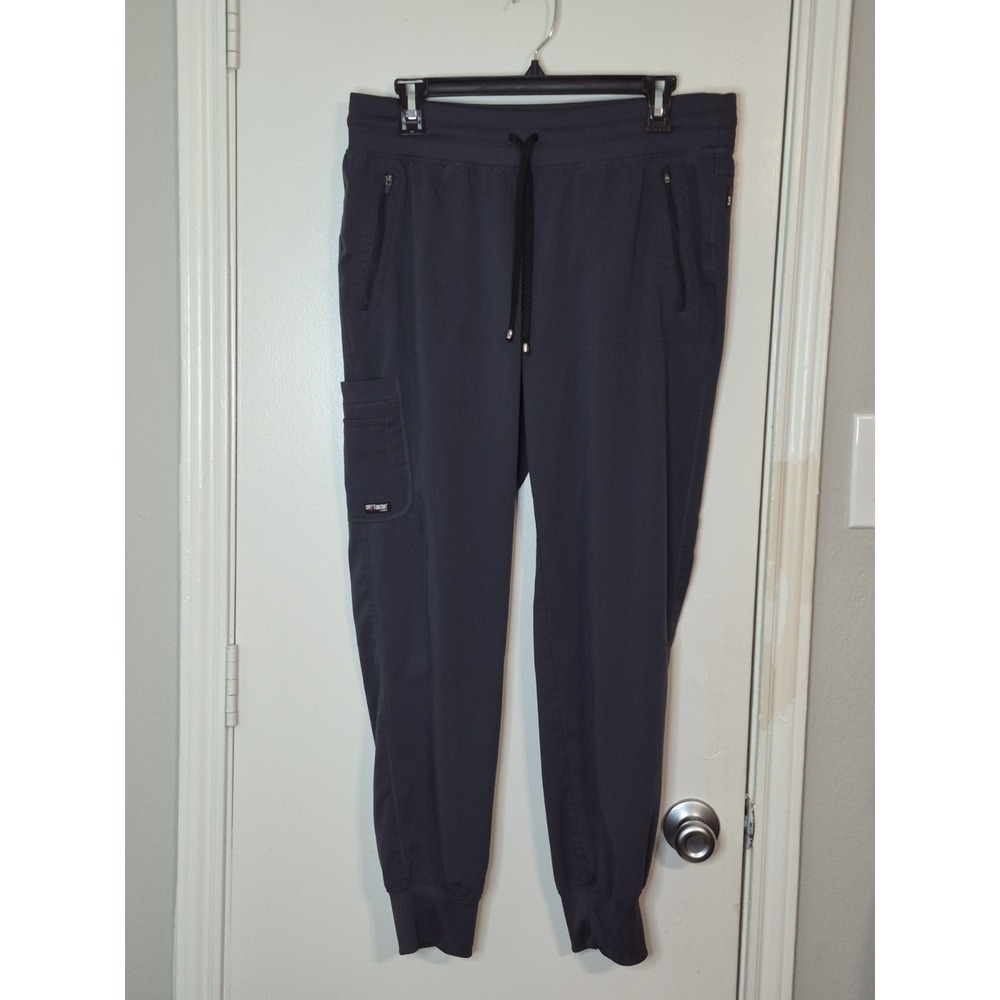 Grey's Anatomy  Barco Spandex STRETCH Cargo Jogger Medical Pants Gray Size M